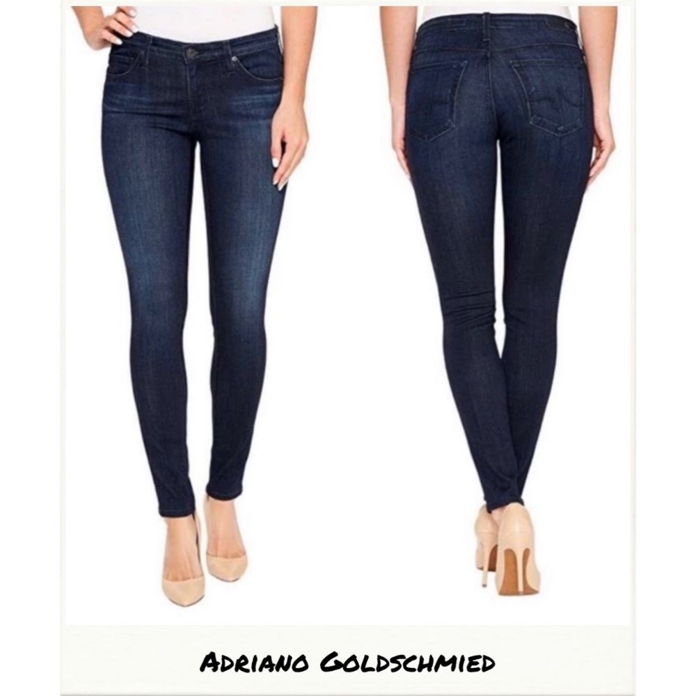 Adriano Goldschmied The Jegging Super Skinny Dark Blue Jeans Size 29 Regular